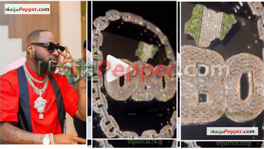 “World Cup Cashout” – Davido splashes ₦4.5 billion on a customized Diamond Necklace (VIDEO) - NaijaPepper